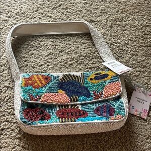 VIRAL Beaded Fish Shoulder Bag - NEW WITH TAGS
